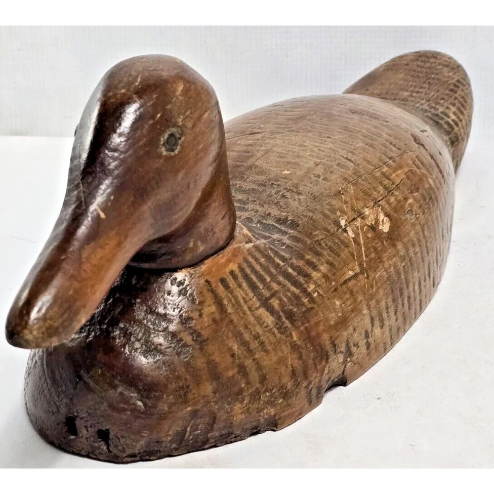 Vintage/Antique Wood Duck Decoy Hunting Float 15